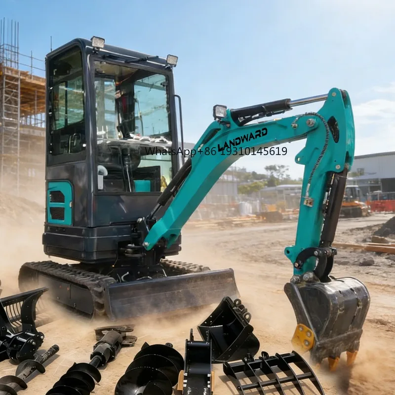 

【From China】China 1.5 Ton 1.8 Ton Hydraulic Mini Excavator Machine 1000KG Small Digger EPA/EURO 5 Crawler Excavator Customizable