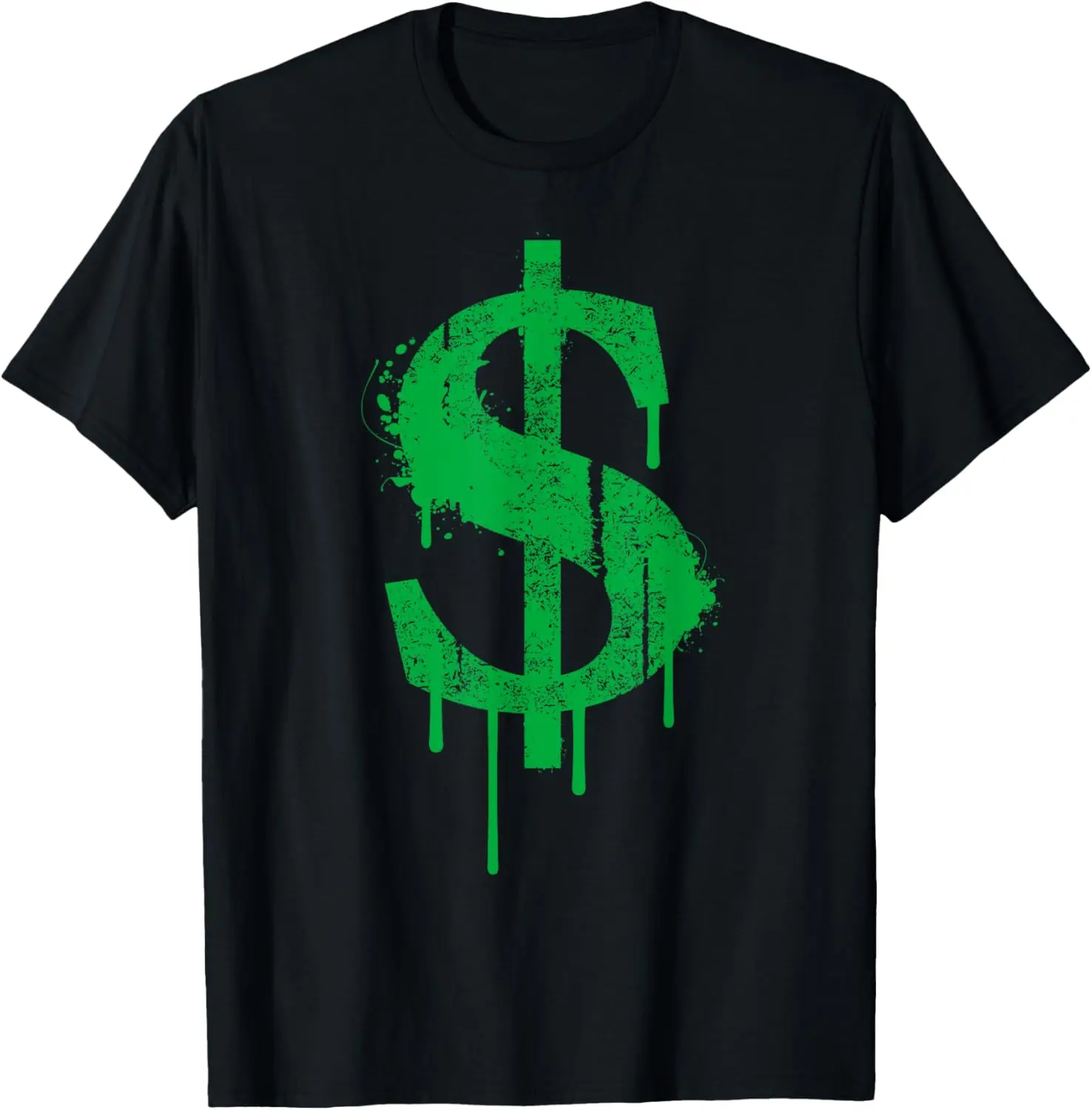 Graffiti Dollar Bill Dollar Sign $ T-shirt con design monetario in stile urbano