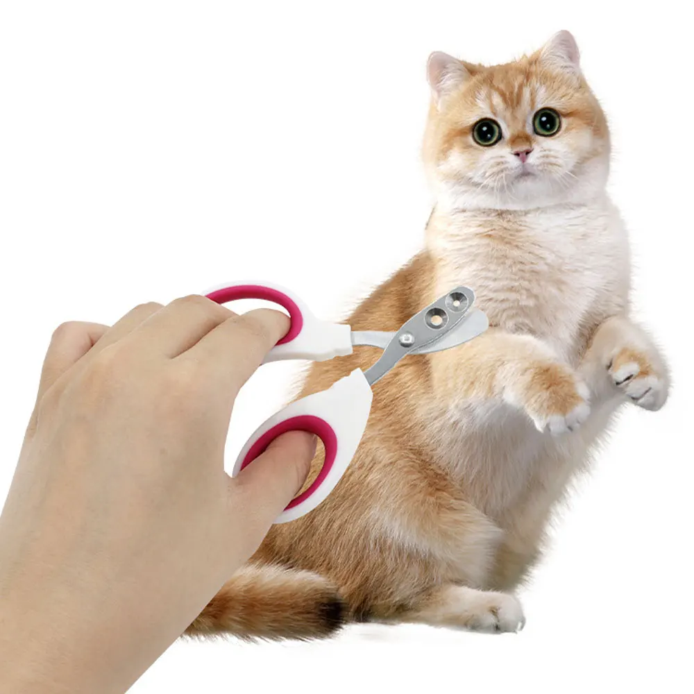 Professional Cat Nail Clippers for Small Cat Dog Stainless Steel Puppy Claws Cutter Pet Nail Grooming Clippers Trimmer