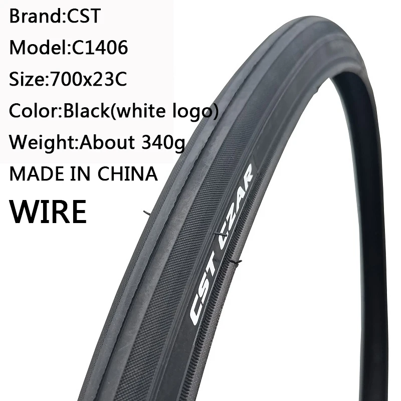 CST C1406 Road Tire，Wire Tire 700X23C 700X25C 700X28C ,Folding Tire 700x25c Suitable For Roads And Competitions.