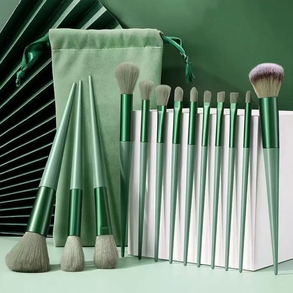 13Pcs/Set Professional Professional Makeup Brushes Furry Soft Eyeshadow Powder Brush Tools Concealer Cosmetic Brush Set Student