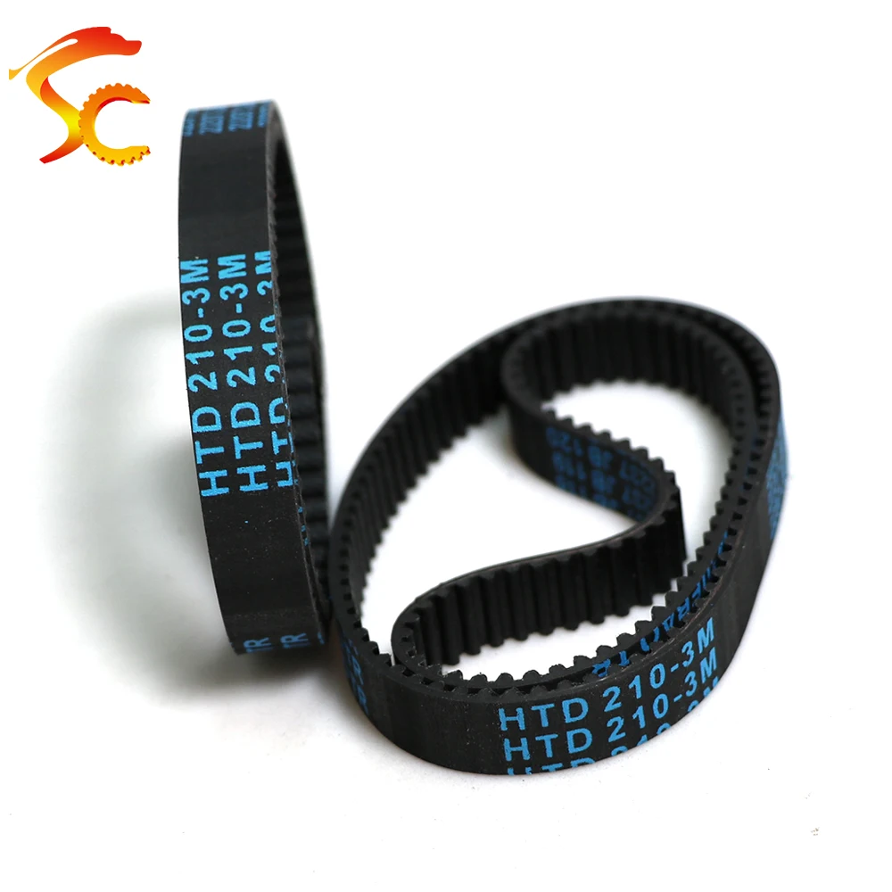HTD3M مؤقت اشتعال محيط 195 198 201 204 207 210 213 216 219 222 مللي متر 3M المطاط مغلق حلقة حزام عرض 3-20 مللي متر للمكنسة الكهربائية #4