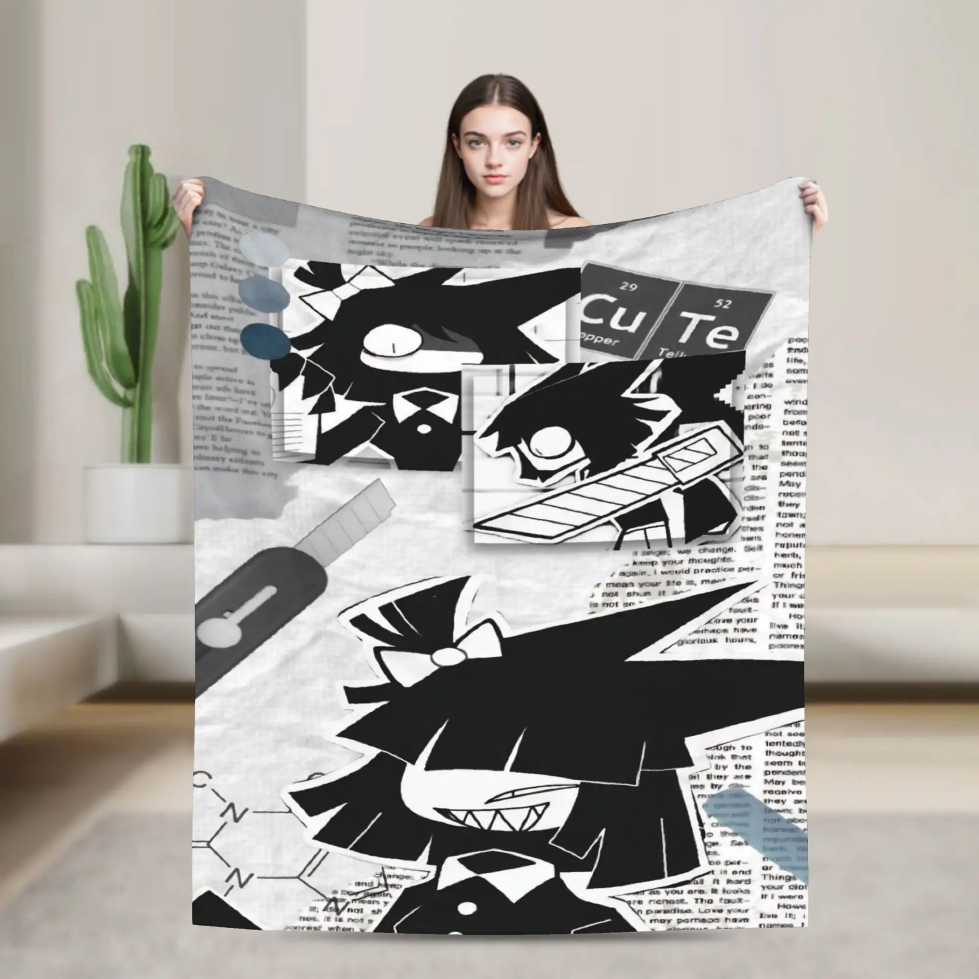 FPE Fundamental Paper Education Stuff Blanket Super Soft Fleece  Throw Blanket Comfortable Bedspreads
