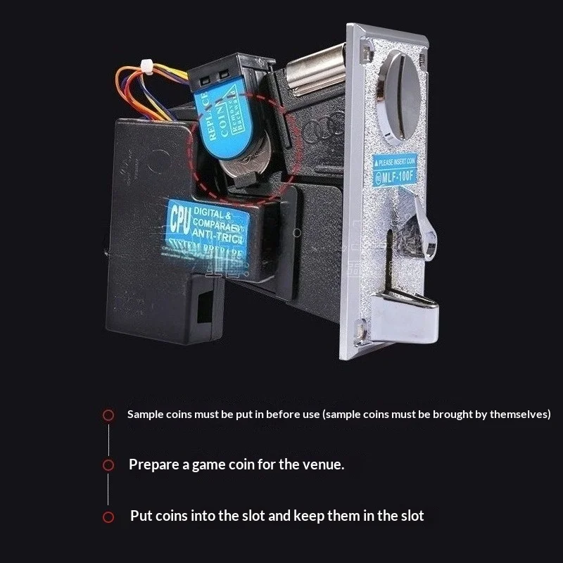MLF-100F Coin Mechanism for Claw Machine Arcade Game Token Reader CPU Comparison Coin Entry Device