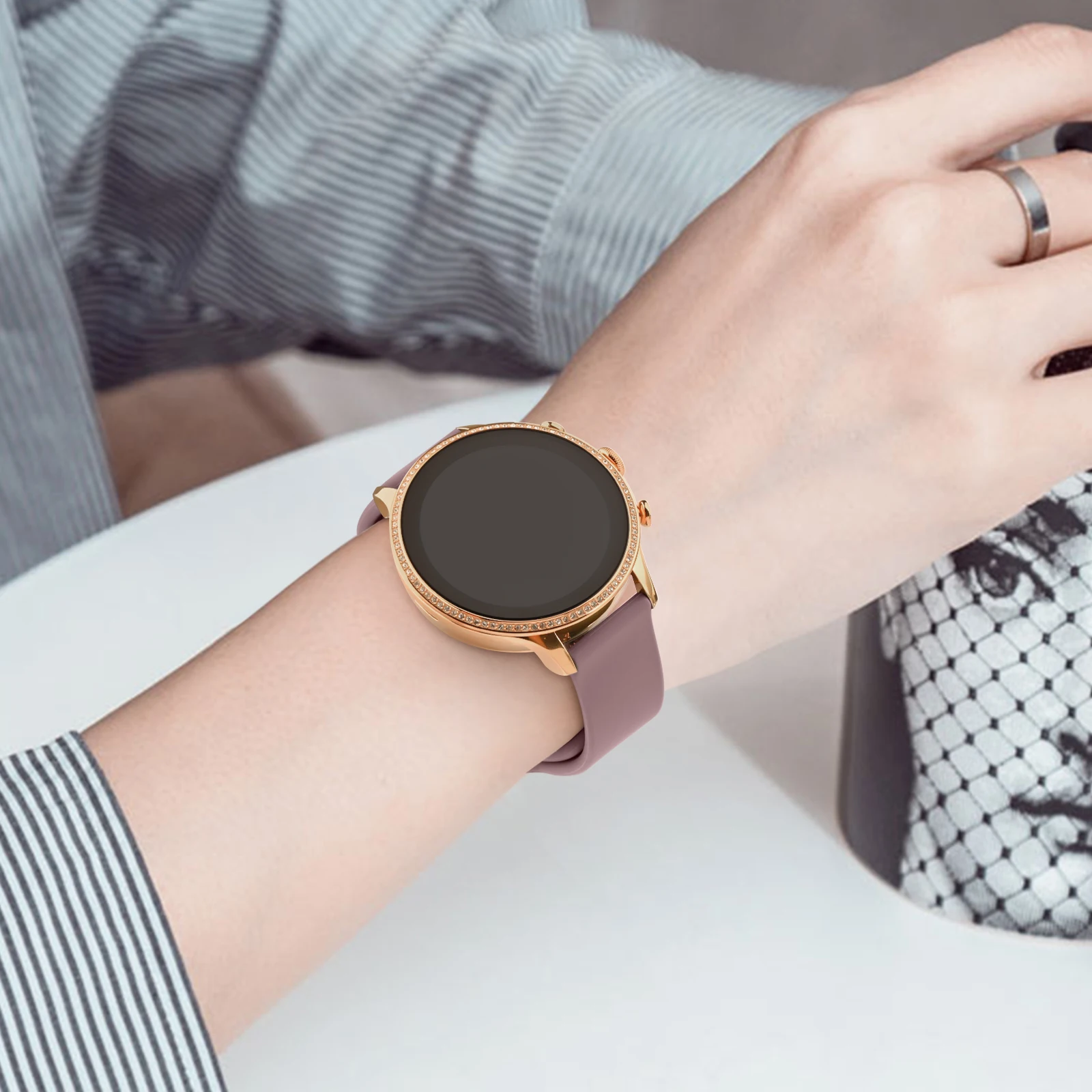 18 مللي متر لينة سيليكون حزام لهواوي Gt4 41 مللي متر الفرقة الرياضة تشغيل سوار لهواوي Gt4 41 مللي متر حزام الساعات اكسسوارات