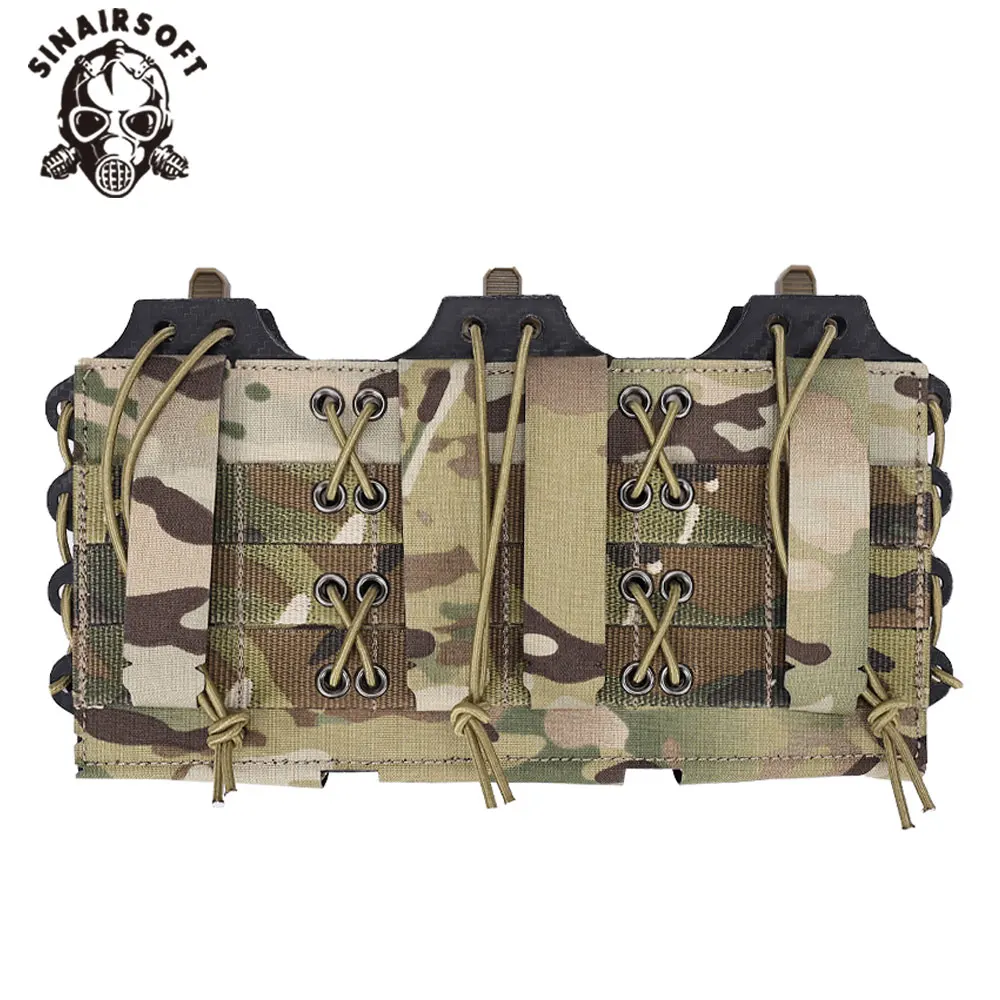 

Tactical 5.56mm Single Layer Triple Magazine Pouch For M4 M14 M16 AR15 G36 Outdoor Hunting Holster Waist Mag Bag