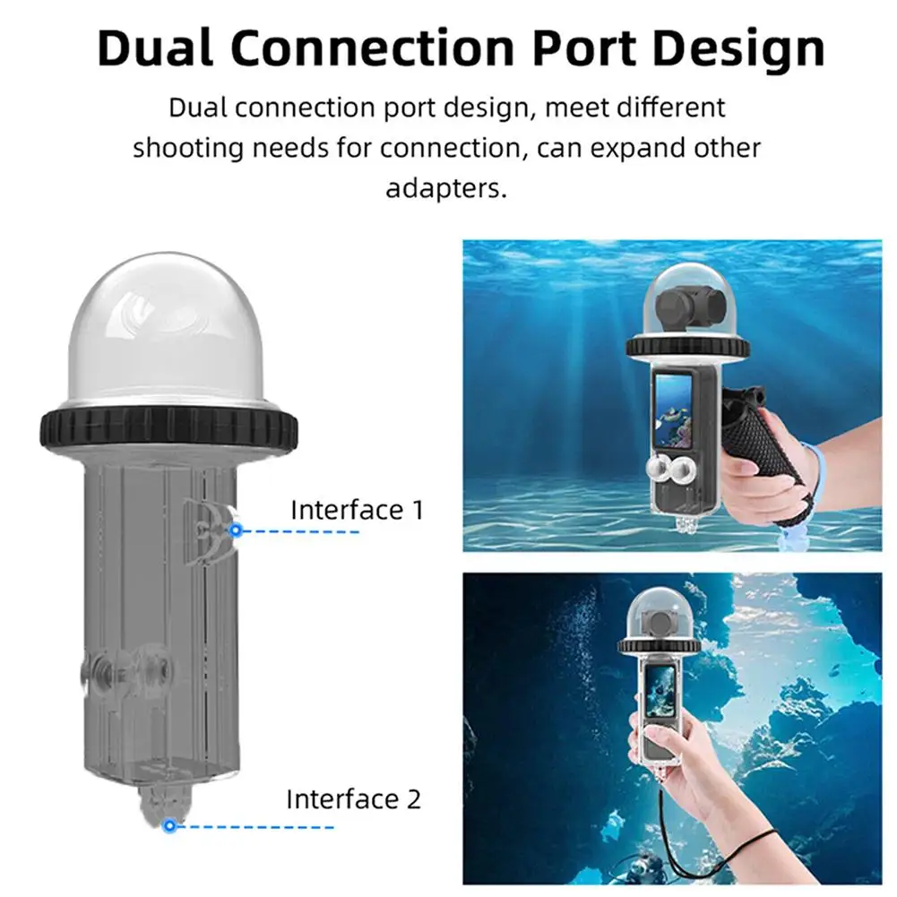 

For Dji Osmo Pocket 3 Waterproof 40 Meters Diving Cover Cover Meters Diving Gimbal 40 Camera Accessories C0x1