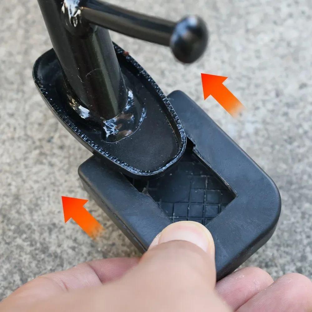 Motorcycle Kickstand Pad Side Support Enlarged Base Motorcycle Side Bracket Rubber Pads Corner Frame Modification Accessories