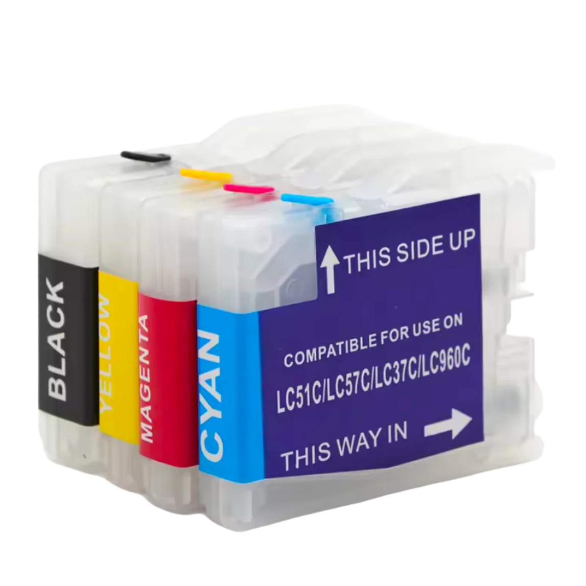 لأخيه LC51 LC57 LC37 LC960 LC970 LC10 LC1000 خرطوشة الحبر القابلة لإعادة الملء لأخيه DCP-130C 135C 150C DCP-330C 350C الطابعة #3