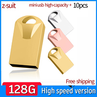 ZSUIT XZ USB 3.0 128GB USB Flash Drive High Speed 32GB Pendrive Mini Usb Memoria Memory Stick Pen Drives Usb 64GB Free LOGO