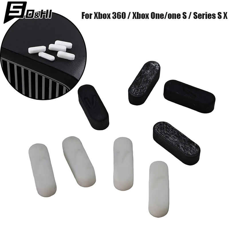 Cubierta protectora delgada antideslizante para consolas Xbox 360 / Xbox One/one S / Series S X, pies de goma, 4 Uds.