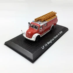 Diecast 1:72 Scale LF 15 Magirus Deutz S 3500 Fire Truck Alloy Model Completed Simulation Collection Car Boy Gift Toys Display