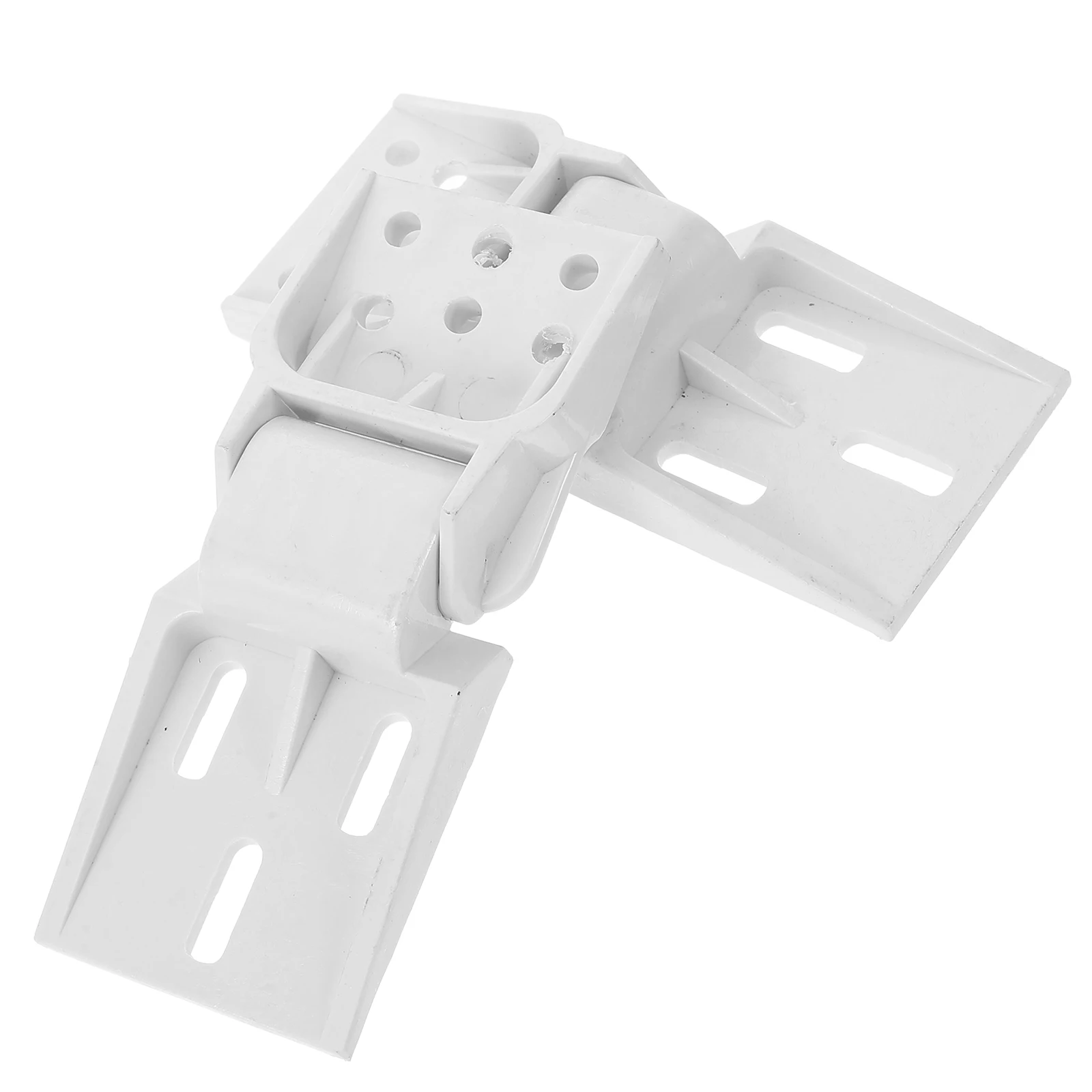 2 Pcs 95°-110° Foldable Plastic Hinges for Small Refrigerator Door Replacement Adjustable Kitchen Freezer Parts