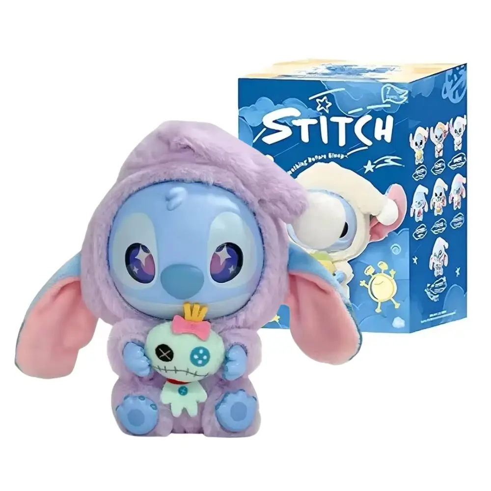 

Disney New Stitch Eat Some Thing Before Sleep Series Виниловая слепая коробка Сумка Подвеска Милая плюшевая кукла Mystery Box Игрушка-сюрприз Подарки