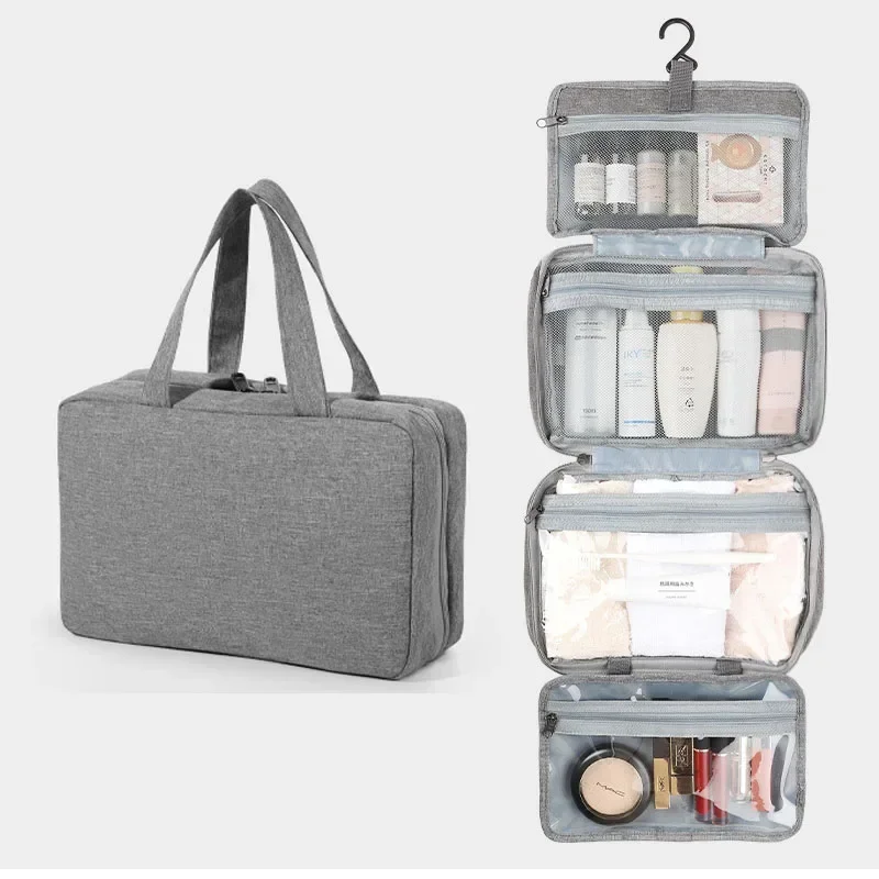 Borsa da viaggio pieghevole per wc borsa da trucco da appendere impermeabile borsa da viaggio per cosmetici portatile da donna borsa da viaggio