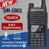 Baofeng DR-1801DMR Digital/Analog Long Range Dual Band Walkie Talkie Tier 1&2 tier II Dual Time Slot Upgrade Of DM-1801 Radio