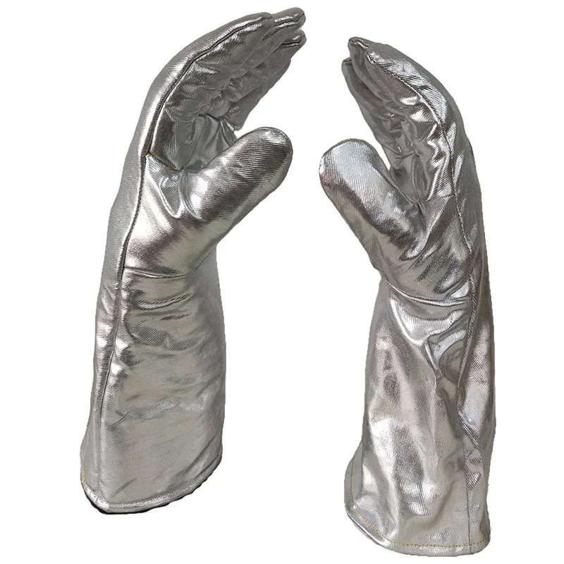 High Temperature Gloves Kitchen Barbecue Baking Microwave Oven Anti-scalding Aluminum Foil Heat Insulation Gloves