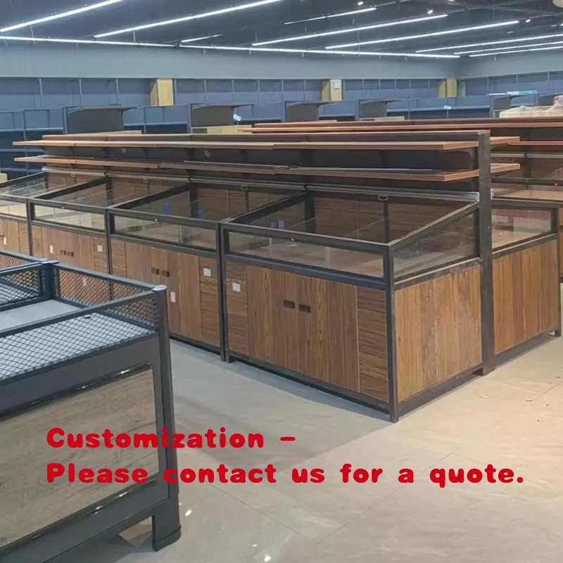 custom.Modern Interior Decor Supermarket Hotel Food Counter Bread Showcase Milk Tea Shop Counter Home Bar-Living