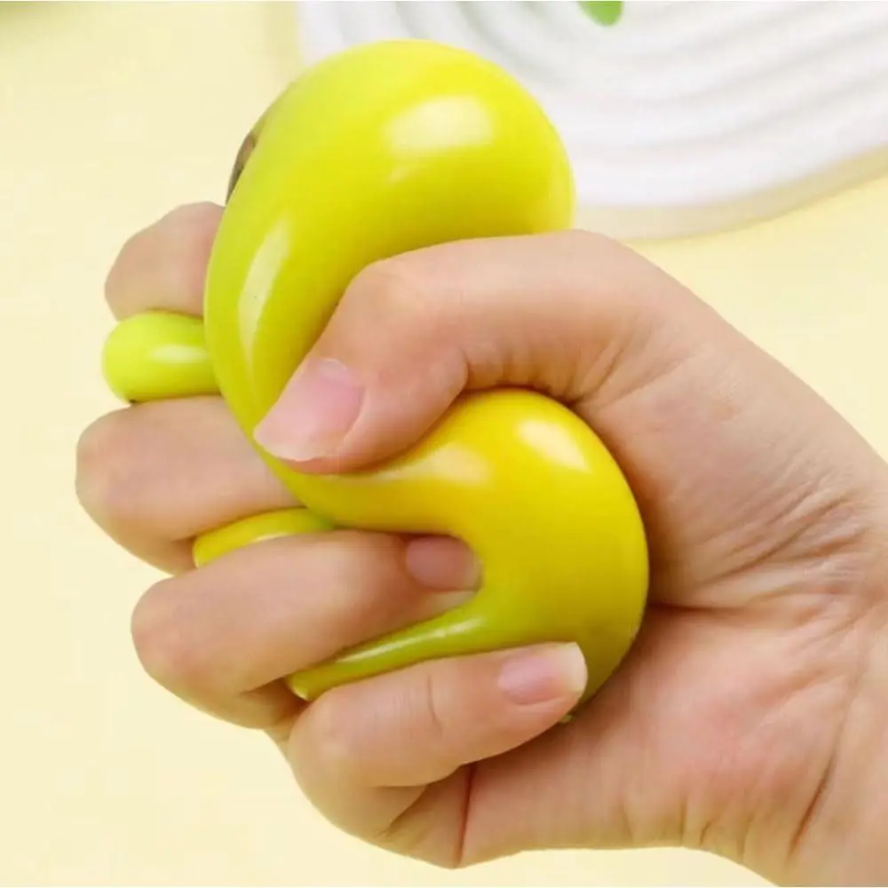 New Color Changing Mango Pinching Slow Rebound Stress Release Squishy Mochi Simulation Mango Decompression Relaxation