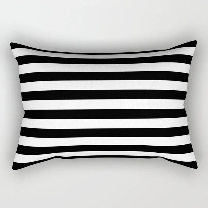 Nordic Ins Creative Black White Houndstooth Pillow Rectangular Sofa Pillow Lumbar Cushion Living Room Pillow
