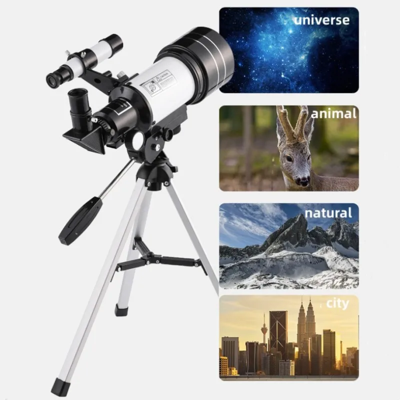 

Astronomical Telescope with 3 Eyepieces Dual-Use Science Experiment Monocular Stargazing Telescope Teaching Equipment