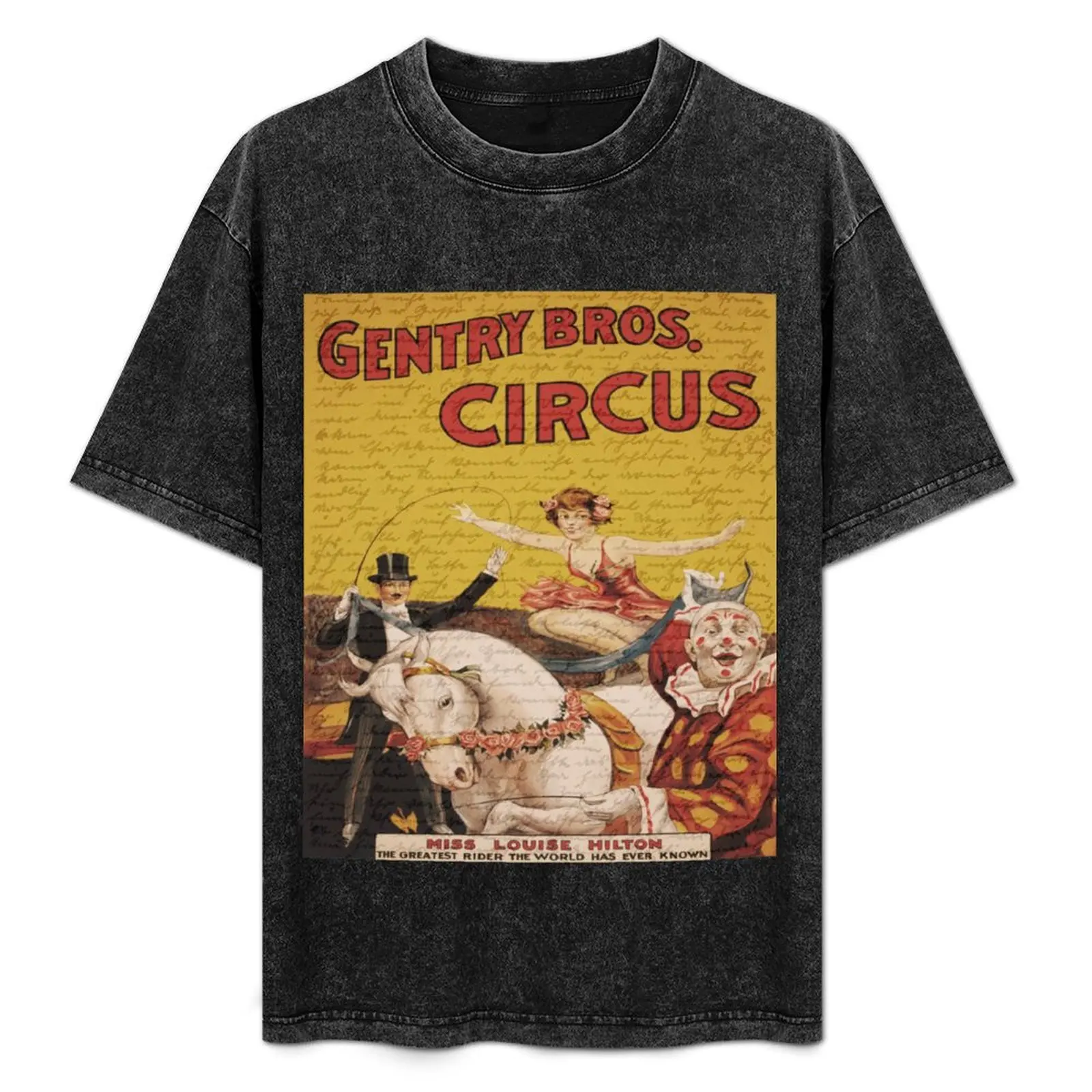 Vintage circus T-Shirt Anime t-shirt animal prinfor boys oversize t-shirts man mens shirts graphic tee