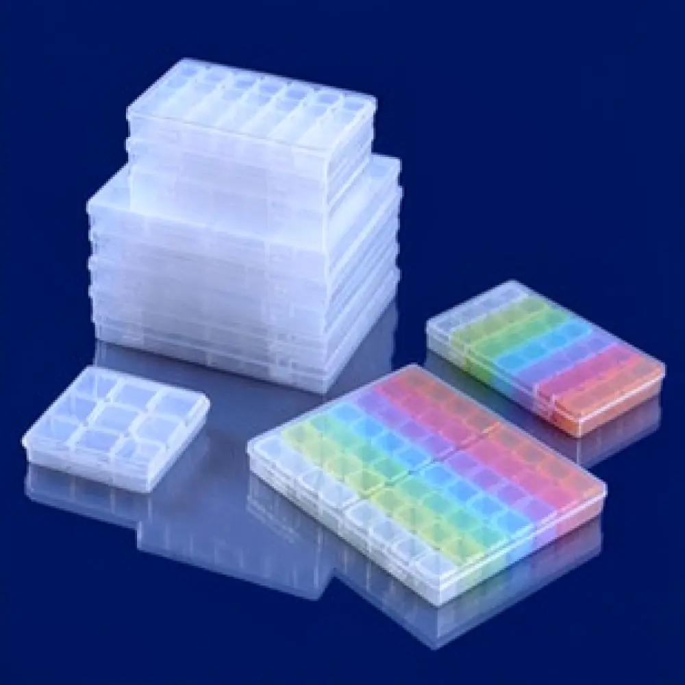 Transparent Plastic Storage Organizer Box Compact Hanging Container For Craft Beads Hardware Fishing Supplies