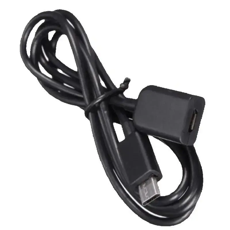 Kabel przedłużający Micro USB 2.0 B 5-pin męski na żeński, wysokiej jakości, 1 m (100 cm), do ładowania i transmisji danych.