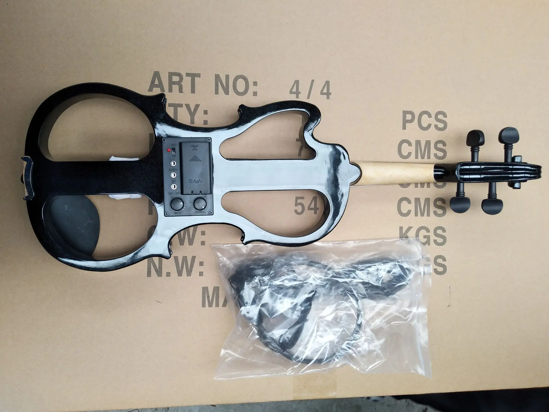 

Advanced Blue Color 4/4 Full Size Silent Electric Violin High Quality Stringed Instrument For Stage Practice Study Use