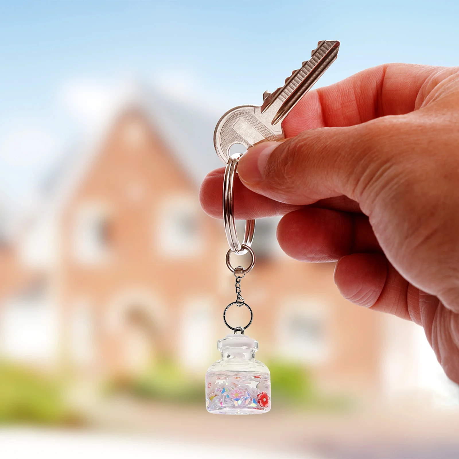 

15 шт., подвески в виде бутылки чая с молоком, изысканный стеклянный кулон, подвесной брелок для ключей, украшение для сумки, сделай сам, поделки, подвески в виде бутылки чая с молоком