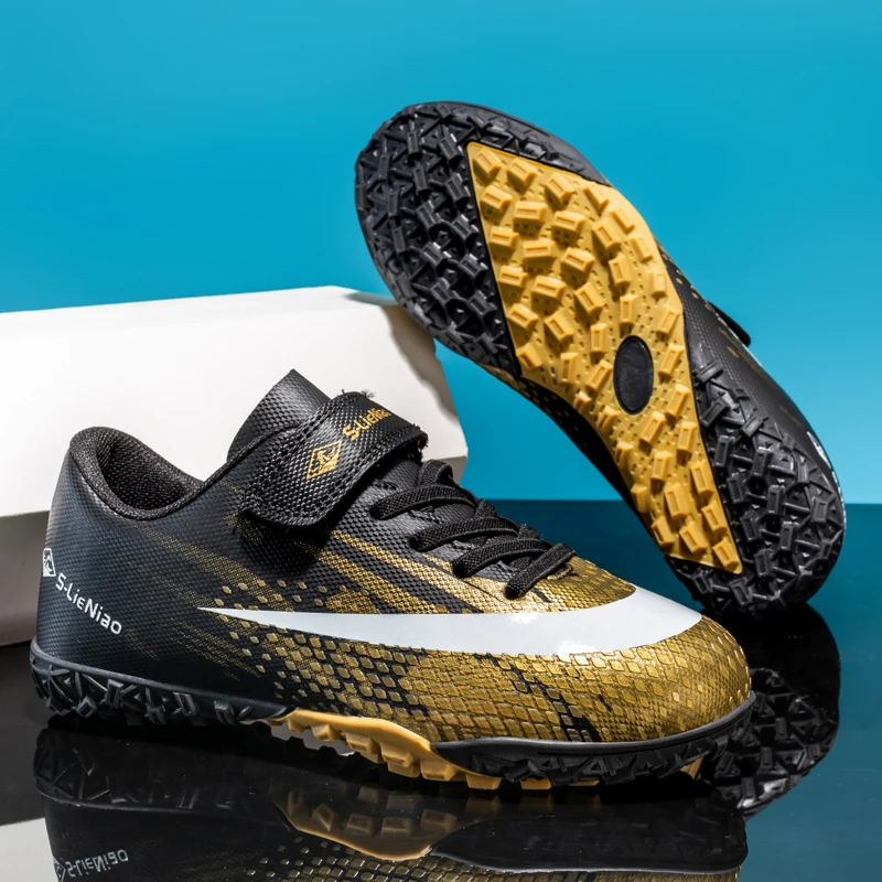 

Новые профессиональные футбольные бутсы для детей, тренировочные кроссовки, футбольные бутсы для игры на газоне, ультралегкие бутсы для мальчиков, нескользящие, прямая поставка