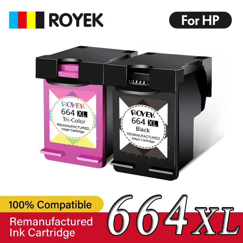 664XL Ink Cartridge Replace Compatible For HP 664 HP664 Deskjet 1115 2135 2675 3635 3775 4536 4538 5075 5275 Printer