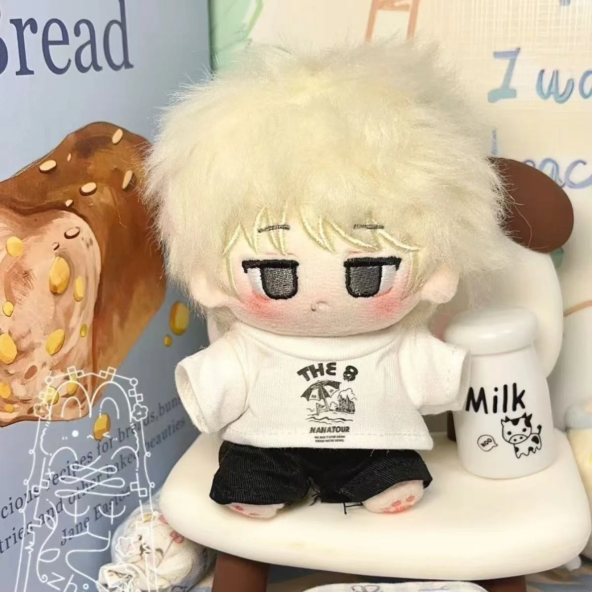 10 سنتيمتر المعبود دمية شو مينغهاو 17 The8 كور الرجال فريق أفخم دمية دمية محشوة الكرتون أنيمي الشكل أفخم فستان القطن دمية هدية