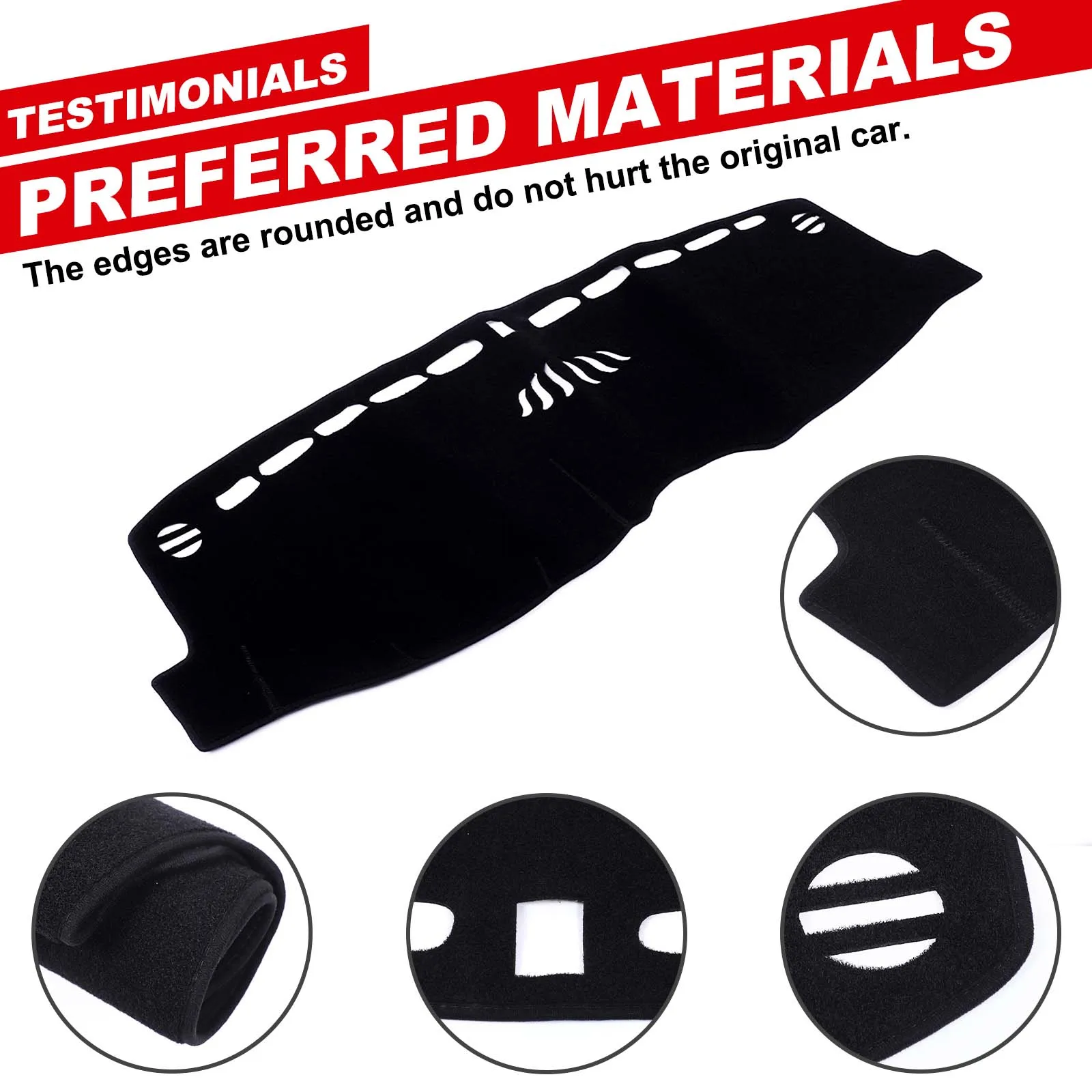 لفورد فوكس 2019-2024 غطاء لوحة سيارة الشمس حماية حصيرة ضوء واقية وسادة مركز وحدة التحكم وسادة الشمس الملحقات