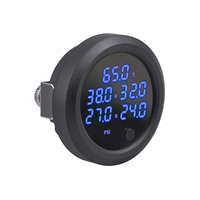 Universal 5 in 1 Digital Display Air Pressure Gauge for Air Suspension With 5 Pcs 1/8 NPT Sensors Car Accessories 0-16bar