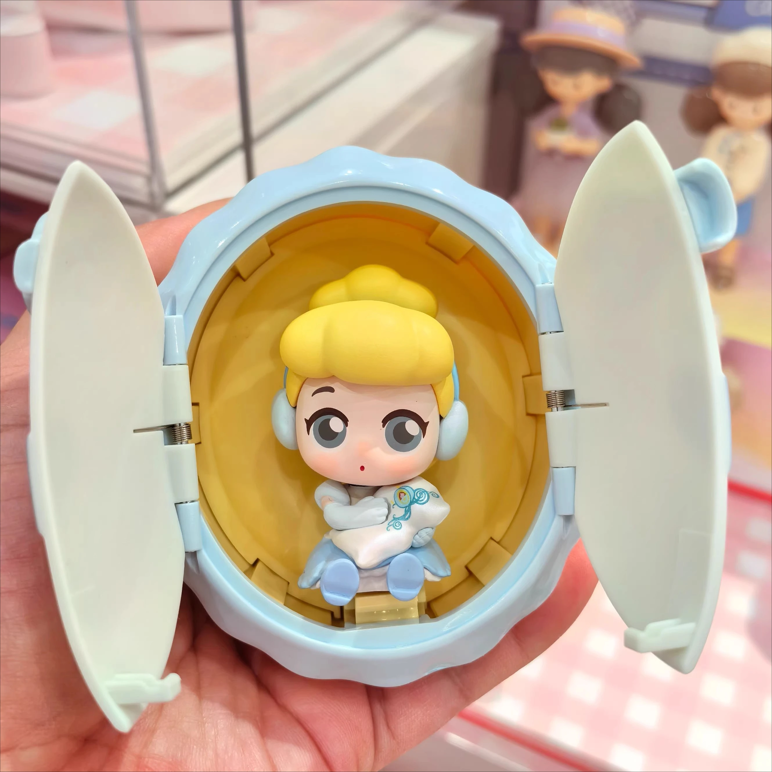 Caja ciega para bebé, serie de princesas de Disney, adorno de regalo, muñeca bonita, Cenicienta, bella, rapunzel, ariel