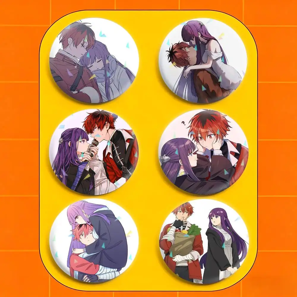 

2026 New S-Stark x Fern Anime Fan Art 32/44/58mm Handmade Pins Round Brooch Badge Backpacks Clothes Jewelry Gifts