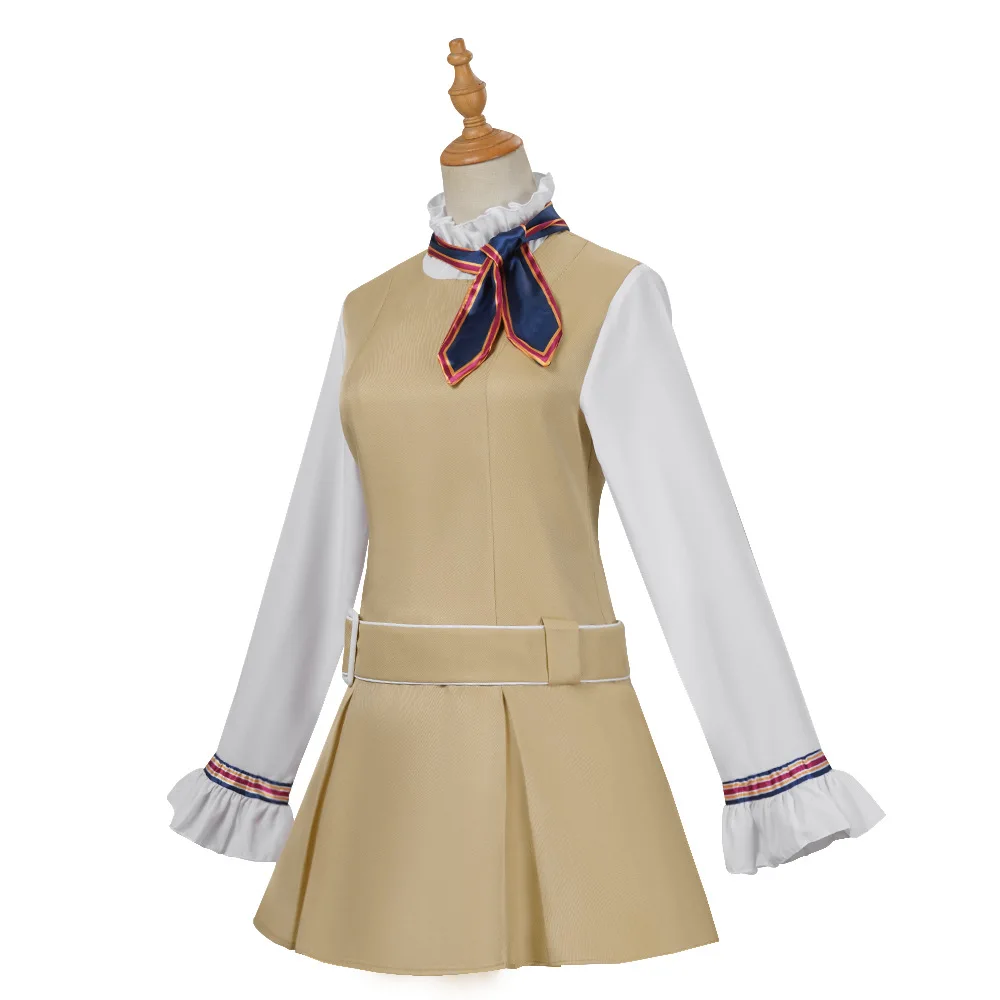 أزياء فيلم M3GAN 2.0 التأثيرية شعر مستعار الزي ميغان كوسبلاي M3GAN فستان الجوارب مجموعة كاملة زي لعب الأدوار في الهالوين