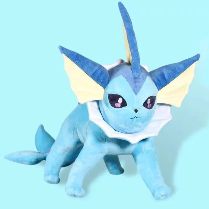 50x80cm Vaporeon Large Plush Toys Pokemon Anime Doll Cute Ornament Pokémon Eevee Stuffed Plushie Pillow Gift for Kids Christmas