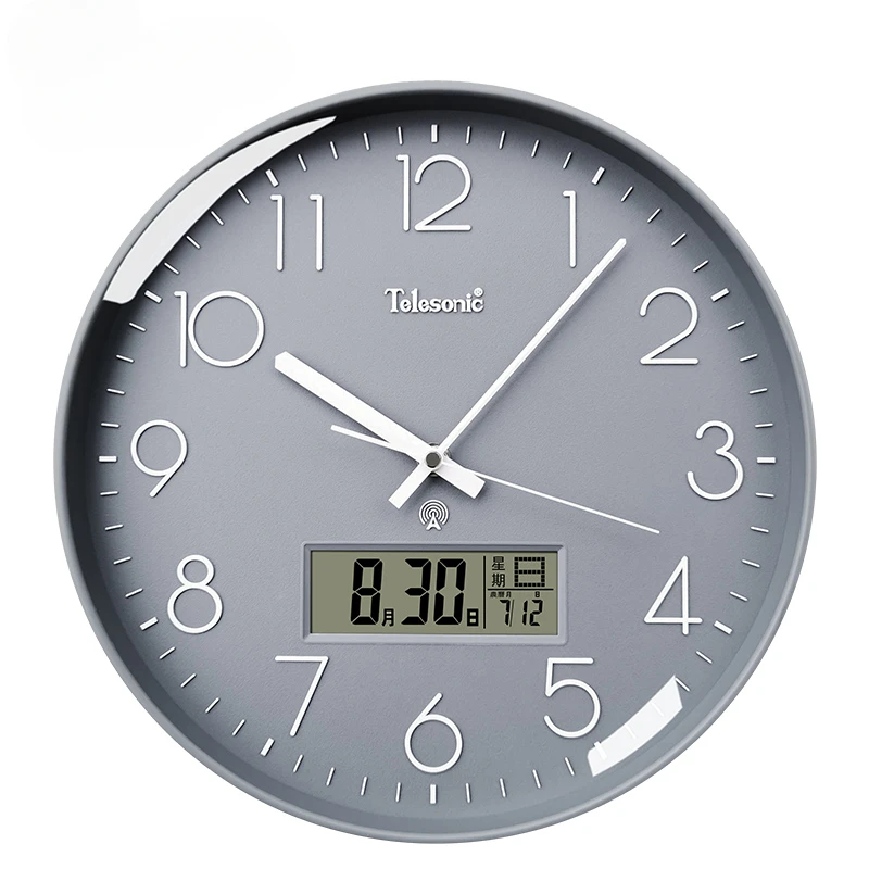 Radio Clock Nordic Silent Light Luxury Decoration Atmosphere Creative Wall Watch