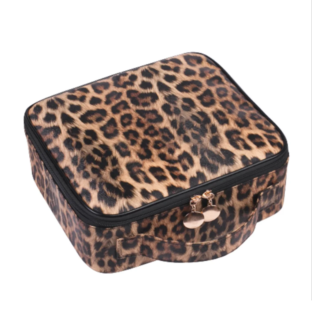 

Leopard Cosmetic Case For Makeup Storage Excellent Materials Easy To Carry Gift Cosmetic Bag Makeup Bag Cosmetics