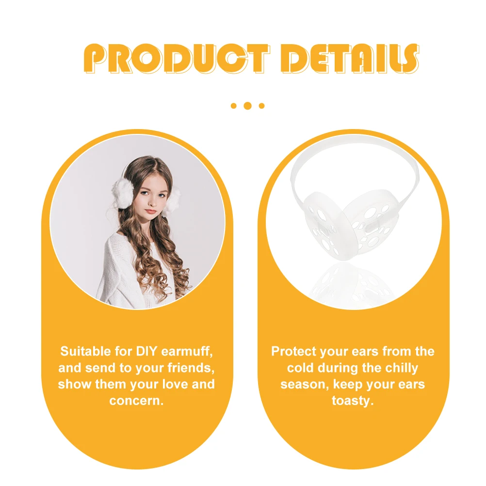 

3pcs Earmuff Plastic Rack DIY Making Warm Frame Headbands Ear Muff Holder Protect Cold Season Practical Earmuff