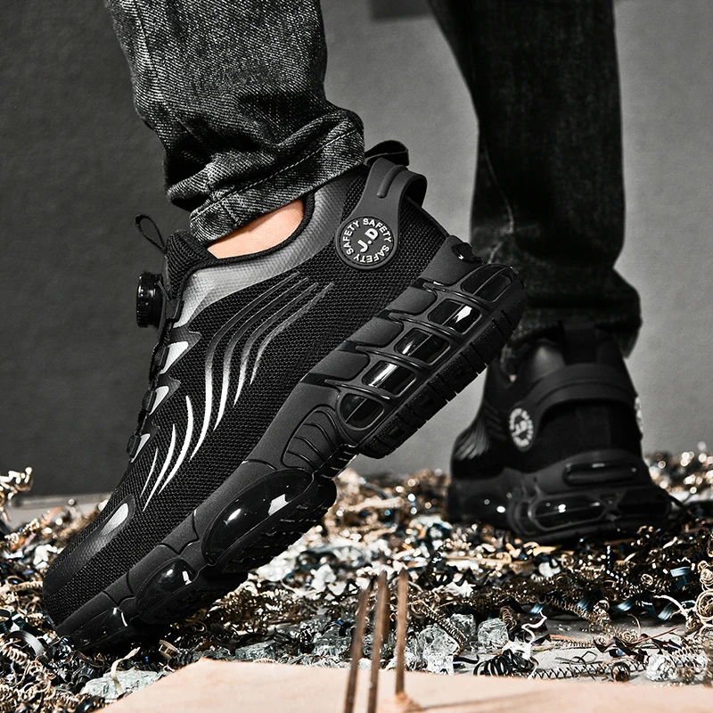 Men Work Safety Shoes Anti-puncture Working Sneakers Male Indestructible Work Shoes Men Boots Lightweight Men Shoes Safety Boots