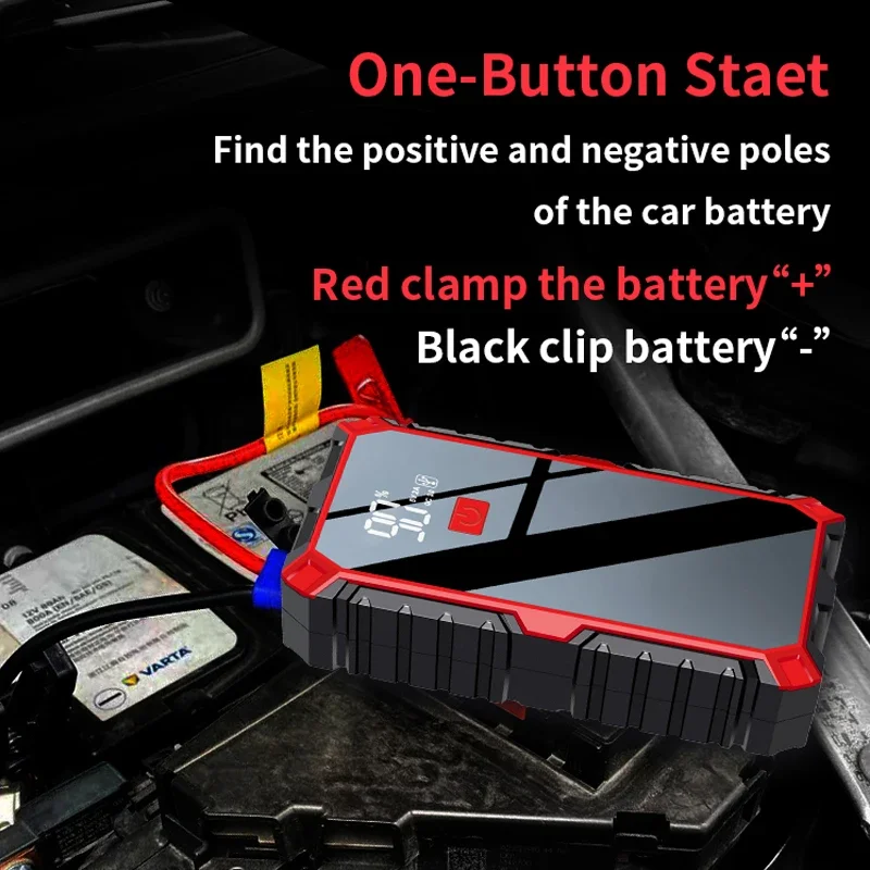 20000mah Car Jump Starter Portable Emergency Starting Device Petrol Diesel 1000A Car Charger Battery Booster Articles For Cars