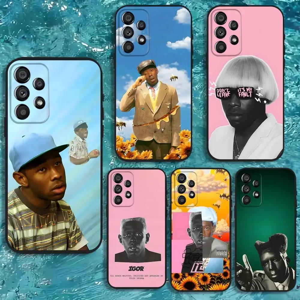 

T-Tylers The Creator Rapper Phone Case For Samsung Galaxy A20,A21s,A22,A31,A32,A52,A53,A72,73,A80 Soft Black Cover