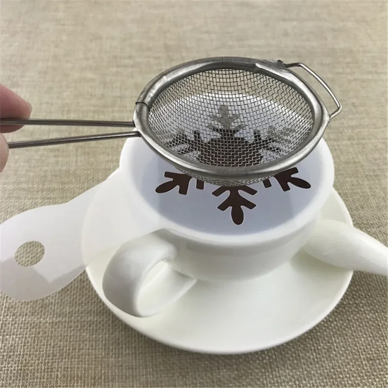 19PCS Cappuccino Foam Spray Mold Fancy Coffee Printing Model Cake Stencils Powdered Sugar Chocolate Cocoa Coffee Printing