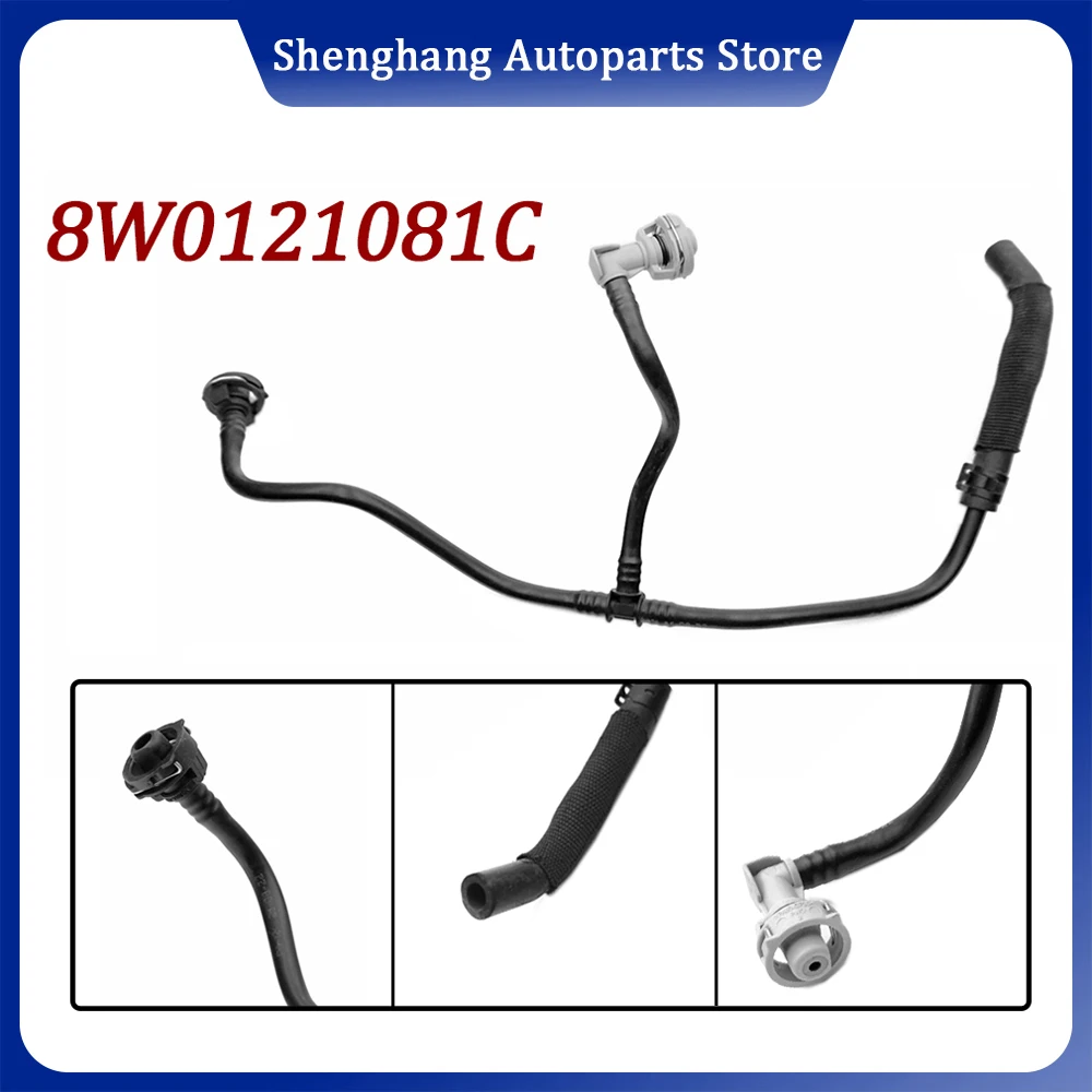 

Engine Coolant Radiator Overflow Pipe For Audi A4 A5 S4 S5 2016 2017-2025 2.0L 8W0121081AN 8W0121081C 8W0121081EQ 8W0121081CH