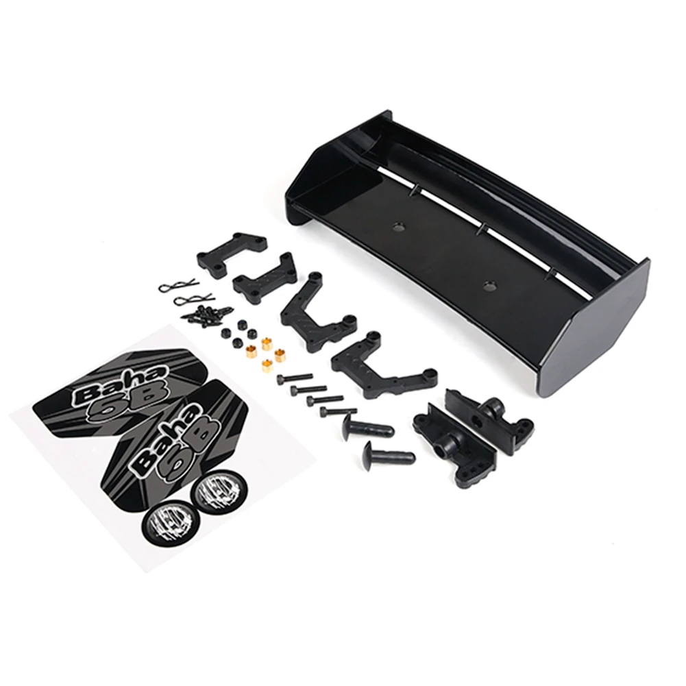 مجموعات جناح البلاستيك والمعادن طقم جناح السيارة الخلفي مناسب لقطع غيار السيارات 1/5 ROVAN KM BAJA 5B Rc