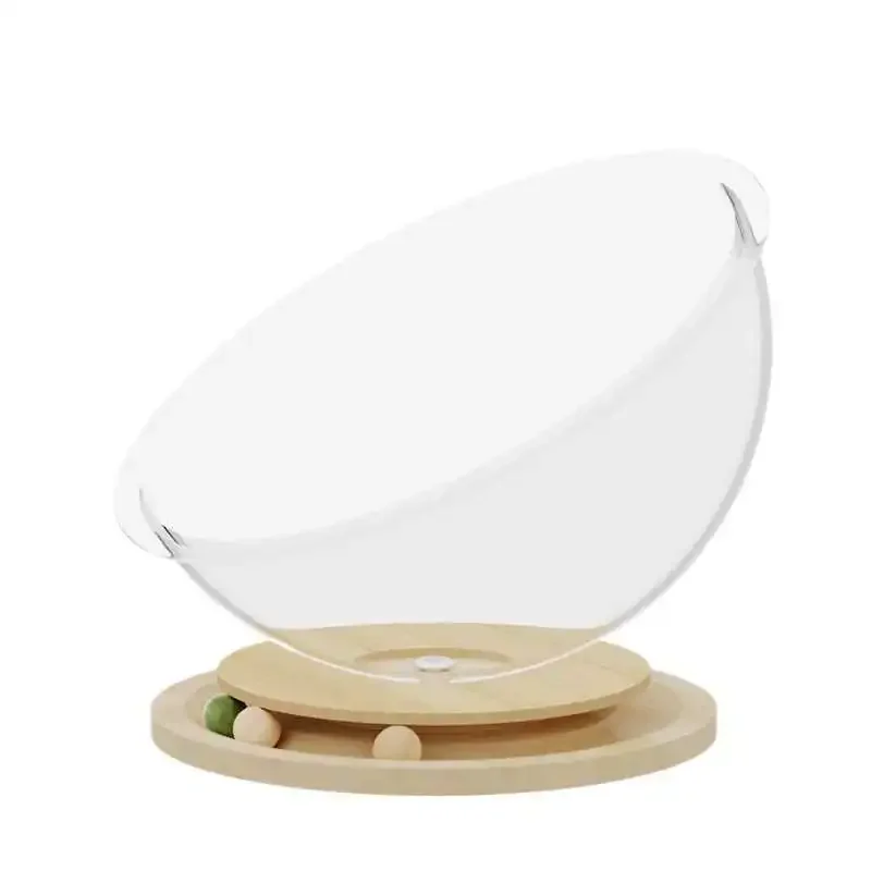 for Summer Semi-Closed Space Capsule Cat Nest Turntable Four Seasons Universal Cat Bed Acrylic Solid Pattern New Toy Bed