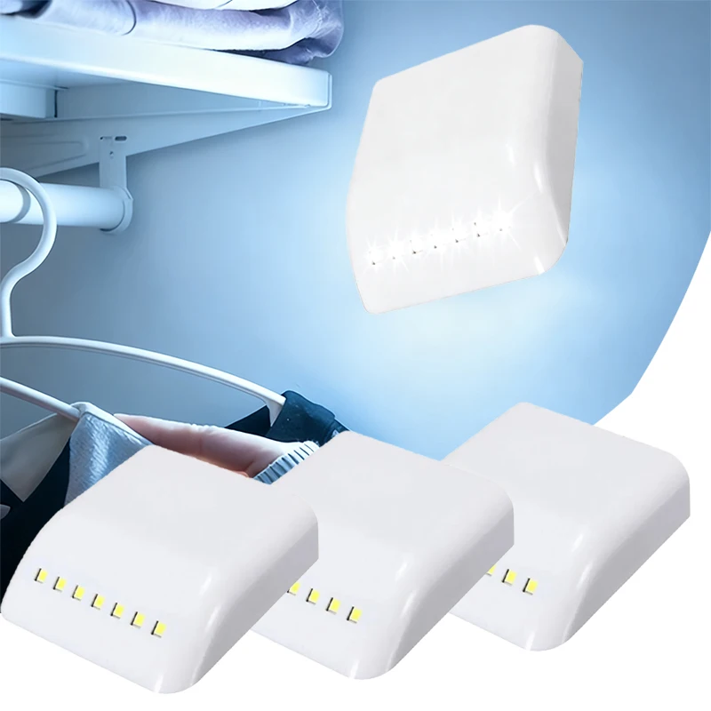 Wireless Motion Sensor Light,Under Cabinet Lighting 7 LED Auto On/Off,Wardrobe Closet Light for Kitchen,Cupboard,Shelf,Drawer